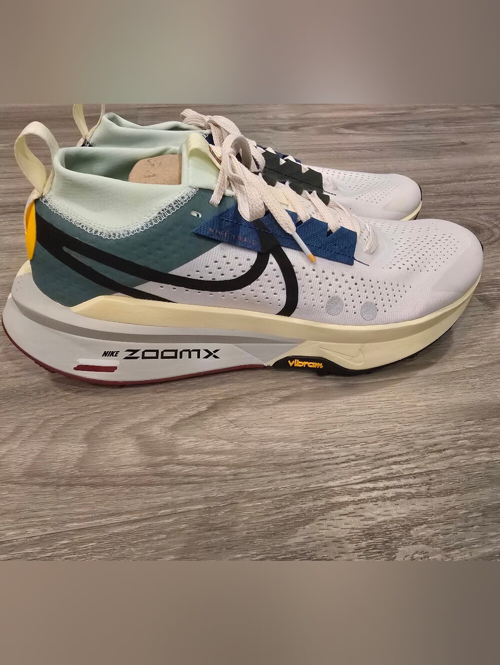 Nike Men’s ZoomX White/Teal Running Shoes